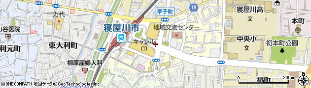 寝屋川市駅周辺の地図