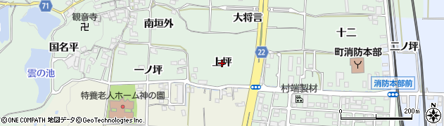 京都府精華町（相楽郡）北稲八間（上坪）周辺の地図