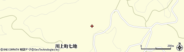 岡山県高梁市川上町七地1792周辺の地図
