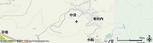 京都府相楽郡笠置町切山中深周辺の地図