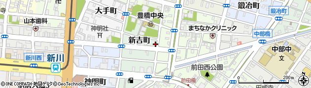 愛知県豊橋市新吉町20周辺の地図