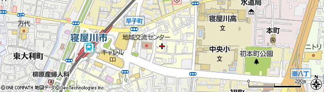 大阪府寝屋川市早子町周辺の地図