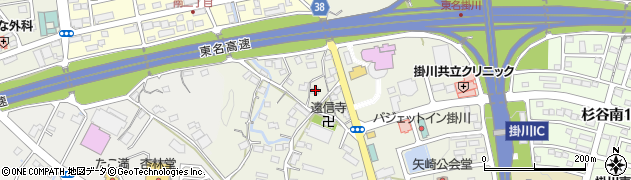 静岡県掛川市上張621周辺の地図