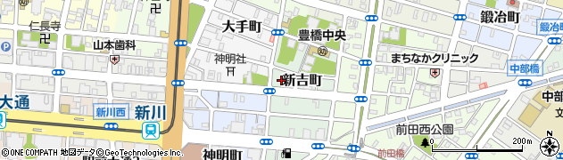愛知県豊橋市新吉町28周辺の地図