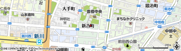 愛知県豊橋市新吉町23周辺の地図