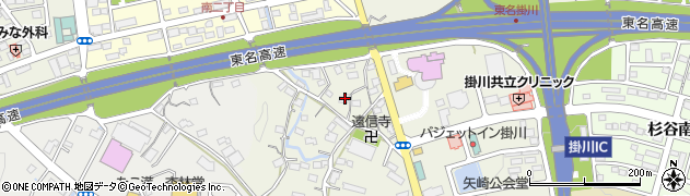 静岡県掛川市上張618周辺の地図