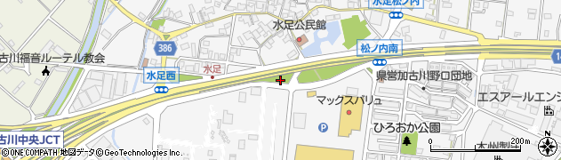 兵庫県加古川市野口町水足656周辺の地図