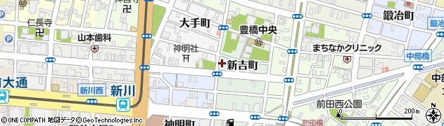愛知県豊橋市新吉町27周辺の地図