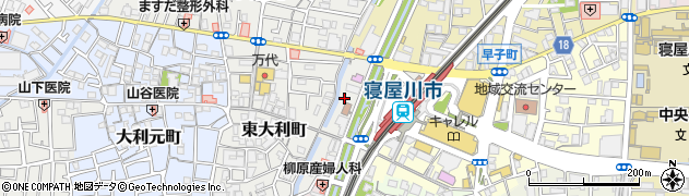 寝屋川駅前第１自転車駐車場周辺の地図