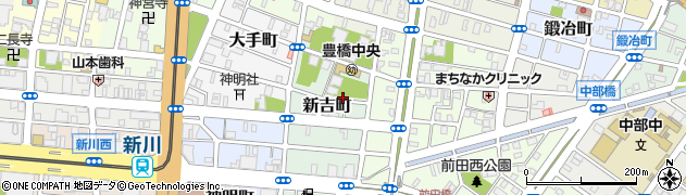 愛知県豊橋市新吉町18周辺の地図
