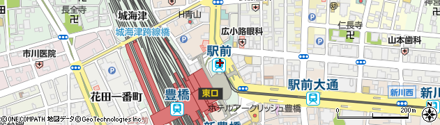 駅前駅周辺の地図