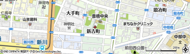 愛知県豊橋市新吉町15周辺の地図