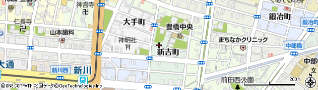 愛知県豊橋市新吉町12周辺の地図