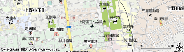 日本聖公会上野聖ヨハネ教会周辺の地図