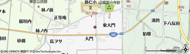 京都府木津川市加茂町河原大門35周辺の地図