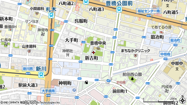 〒440-0871 愛知県豊橋市新吉町の地図