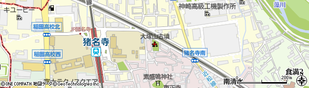 兵庫県尼崎市南清水周辺の地図