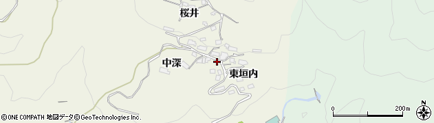 京都府相楽郡笠置町切山中深16周辺の地図