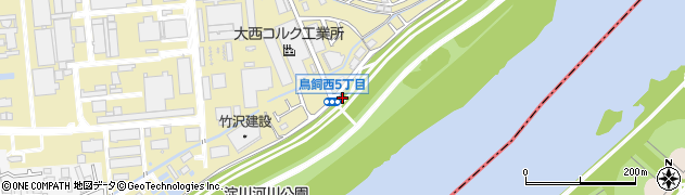 大阪府摂津市鳥飼西周辺の地図