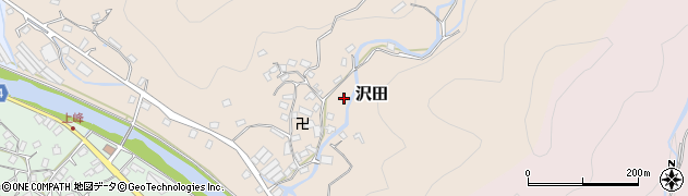 静岡県河津町（賀茂郡）沢田周辺の地図