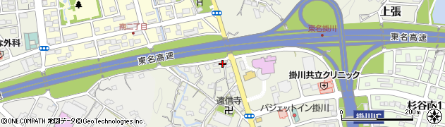 静岡県掛川市上張607周辺の地図