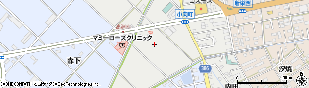 愛知県豊橋市小向町蜂ケ尻周辺の地図