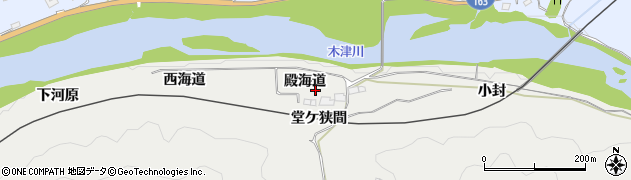 京都府笠置町（相楽郡）飛鳥路（殿海道）周辺の地図