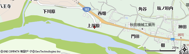 京都府木津川市加茂町銭司上川原周辺の地図