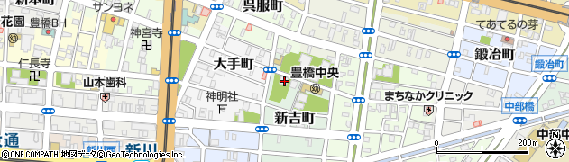 愛知県豊橋市新吉町9周辺の地図