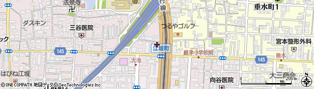 穂の川製麺大阪吹田店周辺の地図