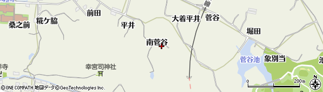 愛知県知多郡美浜町野間南菅谷周辺の地図