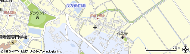 三重県津市安濃町田端上野527周辺の地図