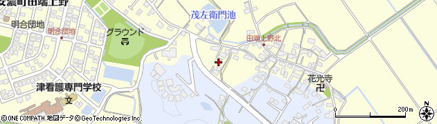 三重県津市安濃町田端上野589周辺の地図