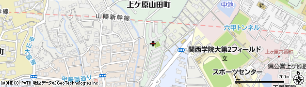山田公園周辺の地図
