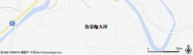 島根県浜田市弥栄町大坪周辺の地図