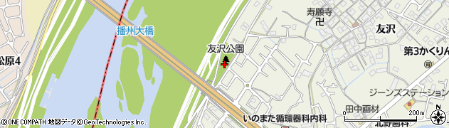 友沢公園周辺の地図