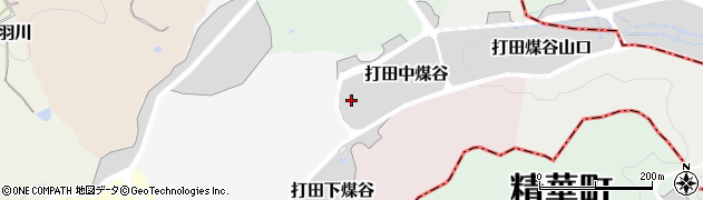 京都府京田辺市打田中煤谷周辺の地図