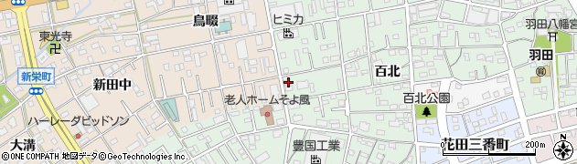 愛知県豊橋市花田町百北199周辺の地図