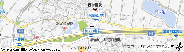 兵庫県加古川市野口町水足241周辺の地図