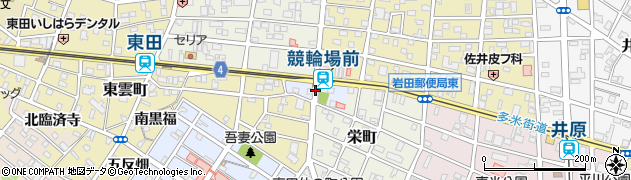 愛知県豊橋市岩田町（道合）周辺の地図