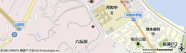 愛知県知多郡美浜町河和六反田周辺の地図
