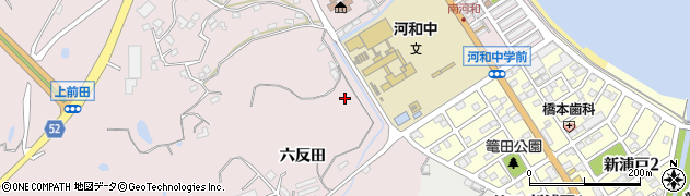 愛知県美浜町（知多郡）河和（六反田）周辺の地図