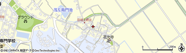 三重県津市安濃町田端上野536周辺の地図