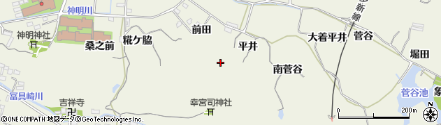 愛知県美浜町（知多郡）野間（平井）周辺の地図