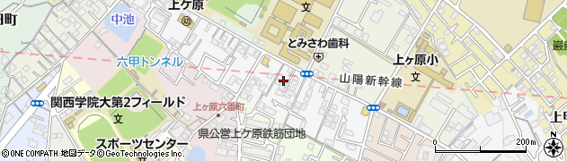 兵庫県西宮市上ケ原三番町周辺の地図