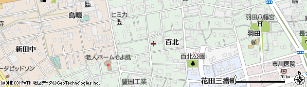 愛知県豊橋市花田町百北188周辺の地図