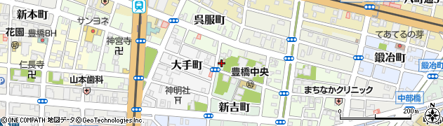 愛知県豊橋市新吉町1周辺の地図