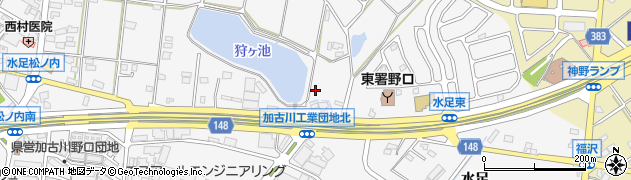 兵庫県加古川市野口町水足2007周辺の地図