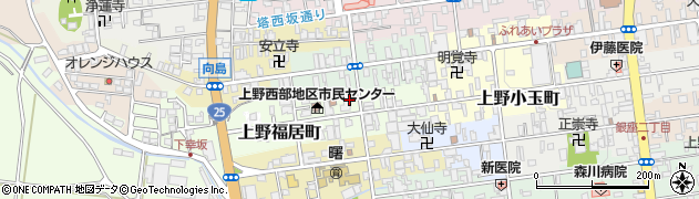 三重県伊賀市上野福居町周辺の地図
