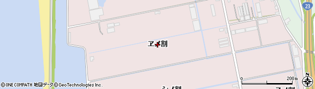 愛知県豊橋市神野新田町（ヱノ割）周辺の地図